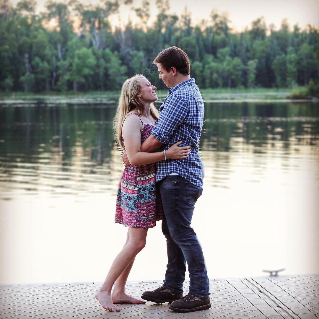On the T dock at story book lodge. The very moment before Zach got down on one knee and proposed. Lilly Wanninger and Karen were in on it and captured the moment!!