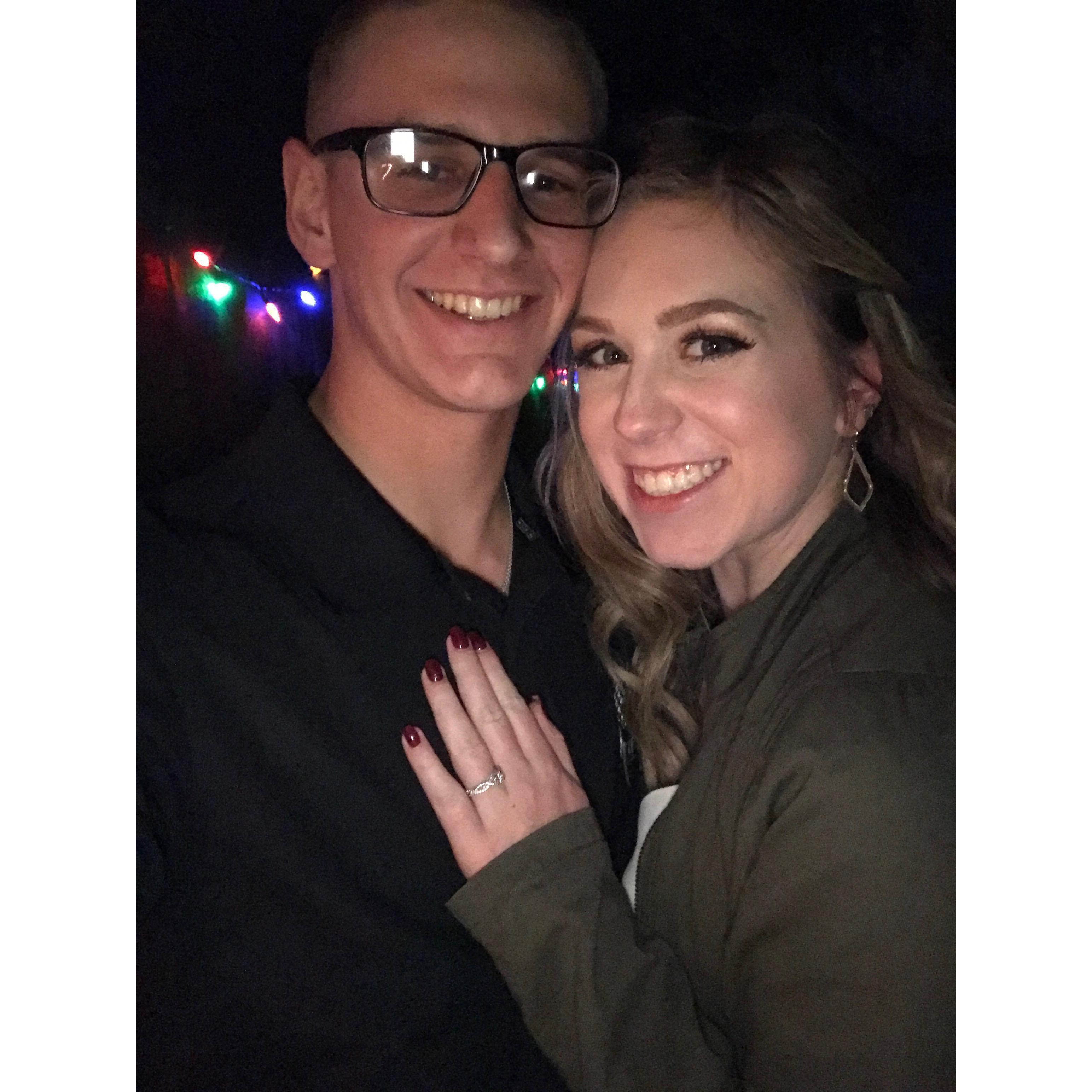 The night we got engaged! 
11.23.2018