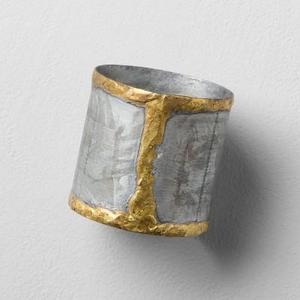 Galvanized Napkin Ring With Gold Welding - Hearth & Hand™ with Magnolia