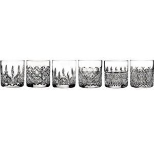 Waterford - Lismore Connoisseur ~ Heritage Straight Sided Tumbler S/6 - (Lismore, Colleen, Alana, Powerscourt, Araglin, Irish Lace)