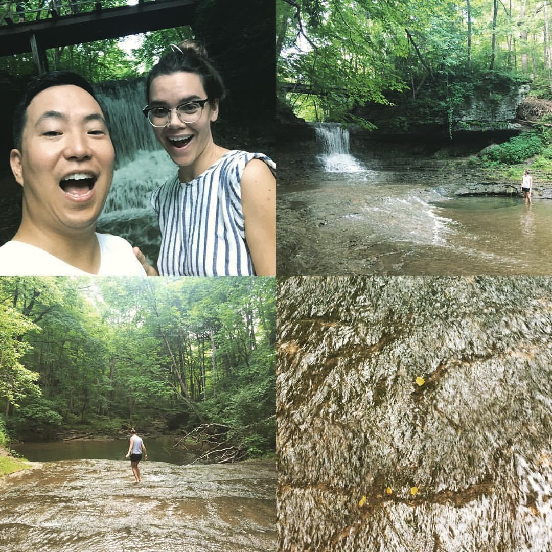 Glen Helen Nature Preserve (a block away from Elena's house), Yellow Springs, OH