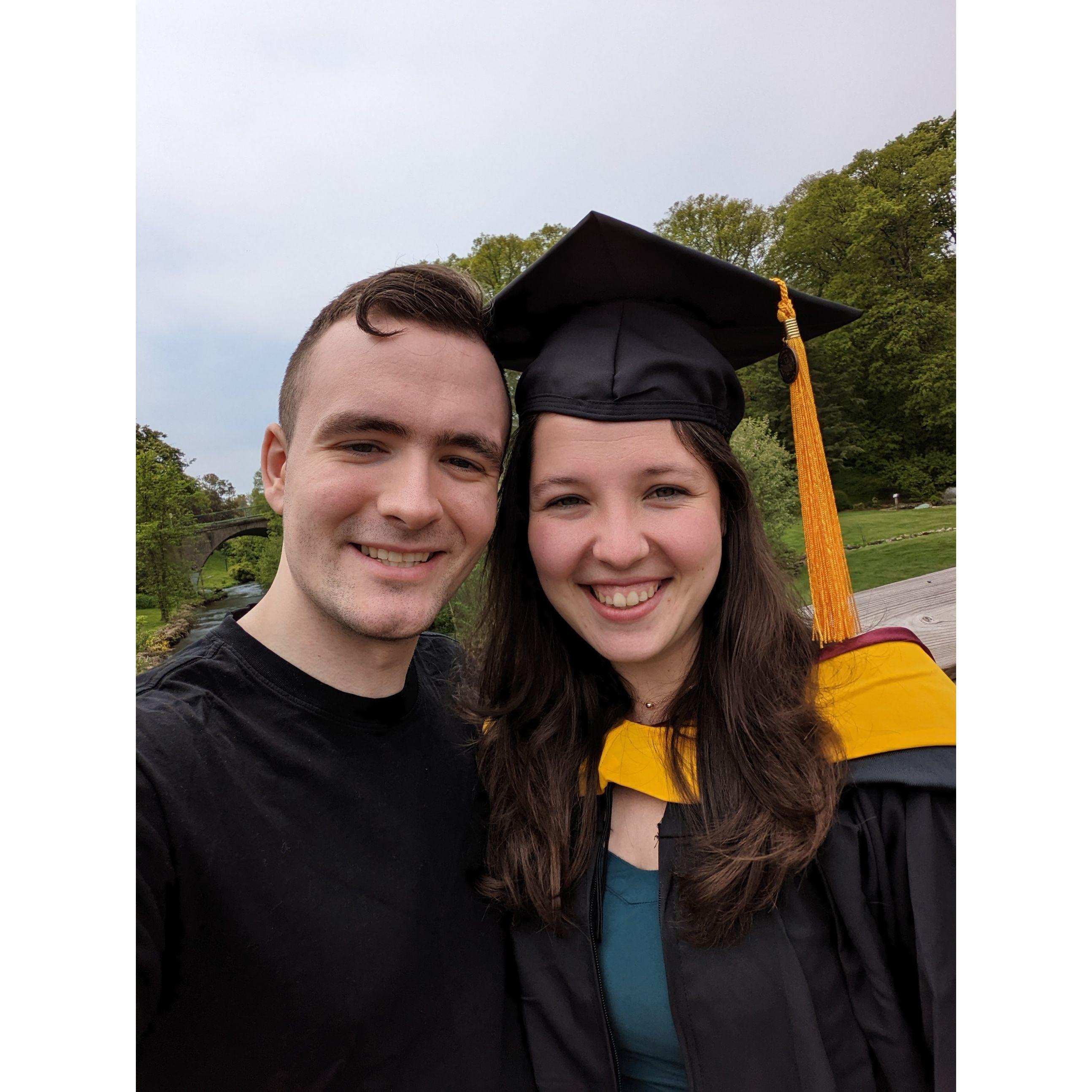 Sierra's graduation from her Master's program