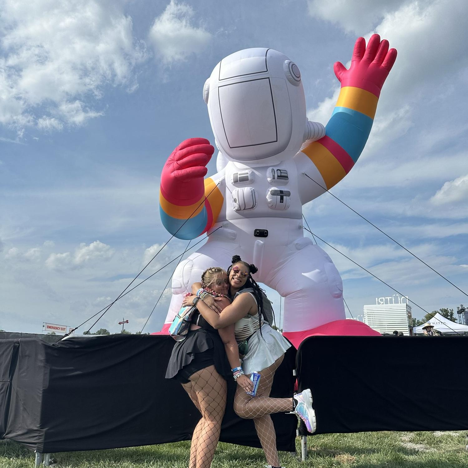 Imani & Kam at Moonrise Festival in August 2023! They have bonded over their love for music, dancing, and travel! Imani is definitely the world traveler and Kam hopes to be one as well someday soon!