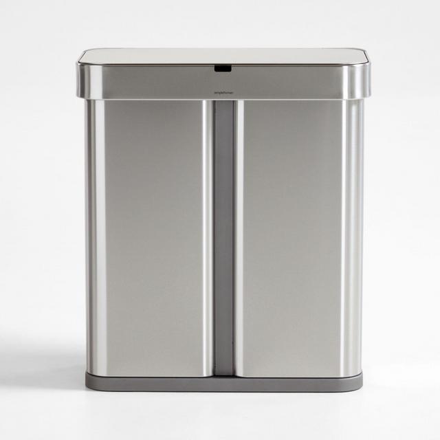 simplehuman ® 58-Liter Recycler with Voice and Motion Sensor Control
