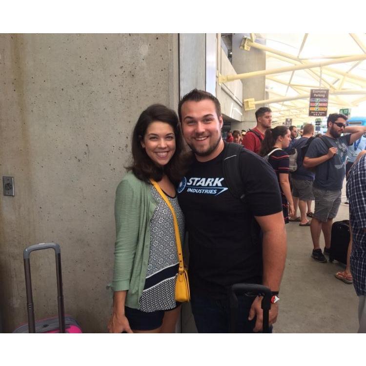 About to board the bus taking us to the Disney Dream! (September, 2018)
