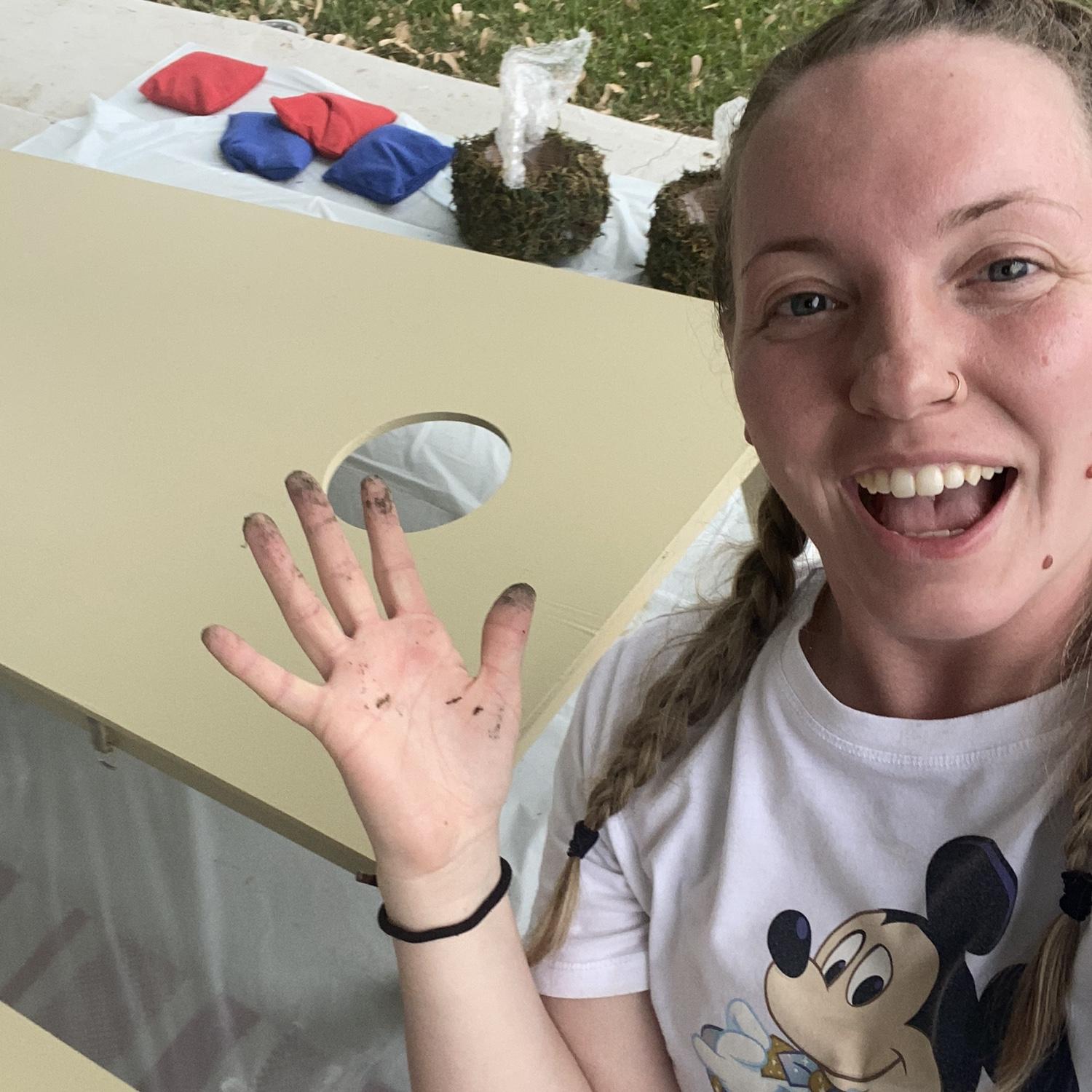 Busy doing DIY stuff for the wedding
