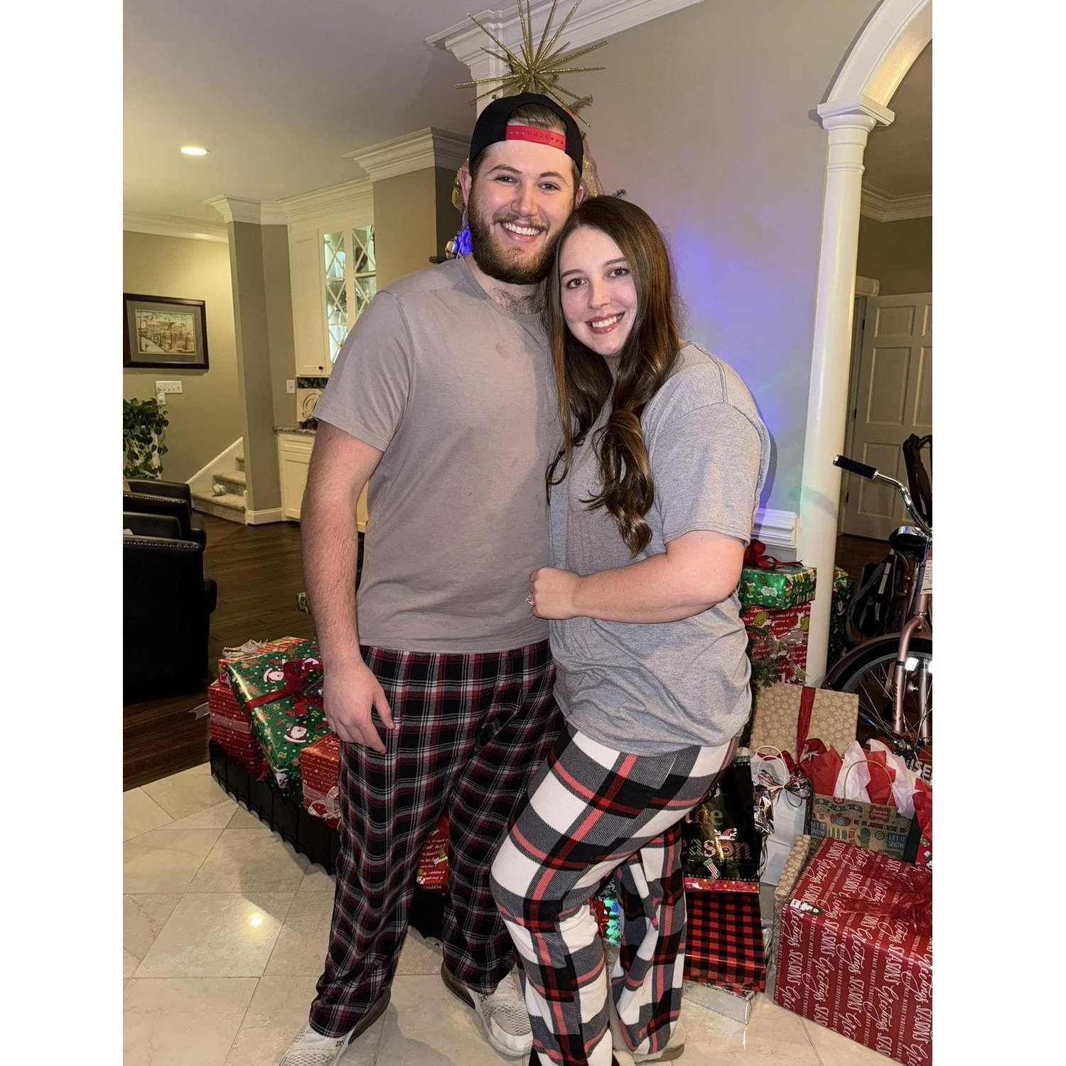 More Christmas Pictures. In this Family we always wear PJ's for Christmas!