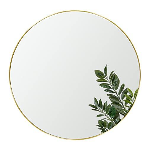 Large Round Mirror Wall Mounted 36 Inch, Circle Mirror with Metal Gold Frame for Bathroom,Living Room,Bedroom,Entryway