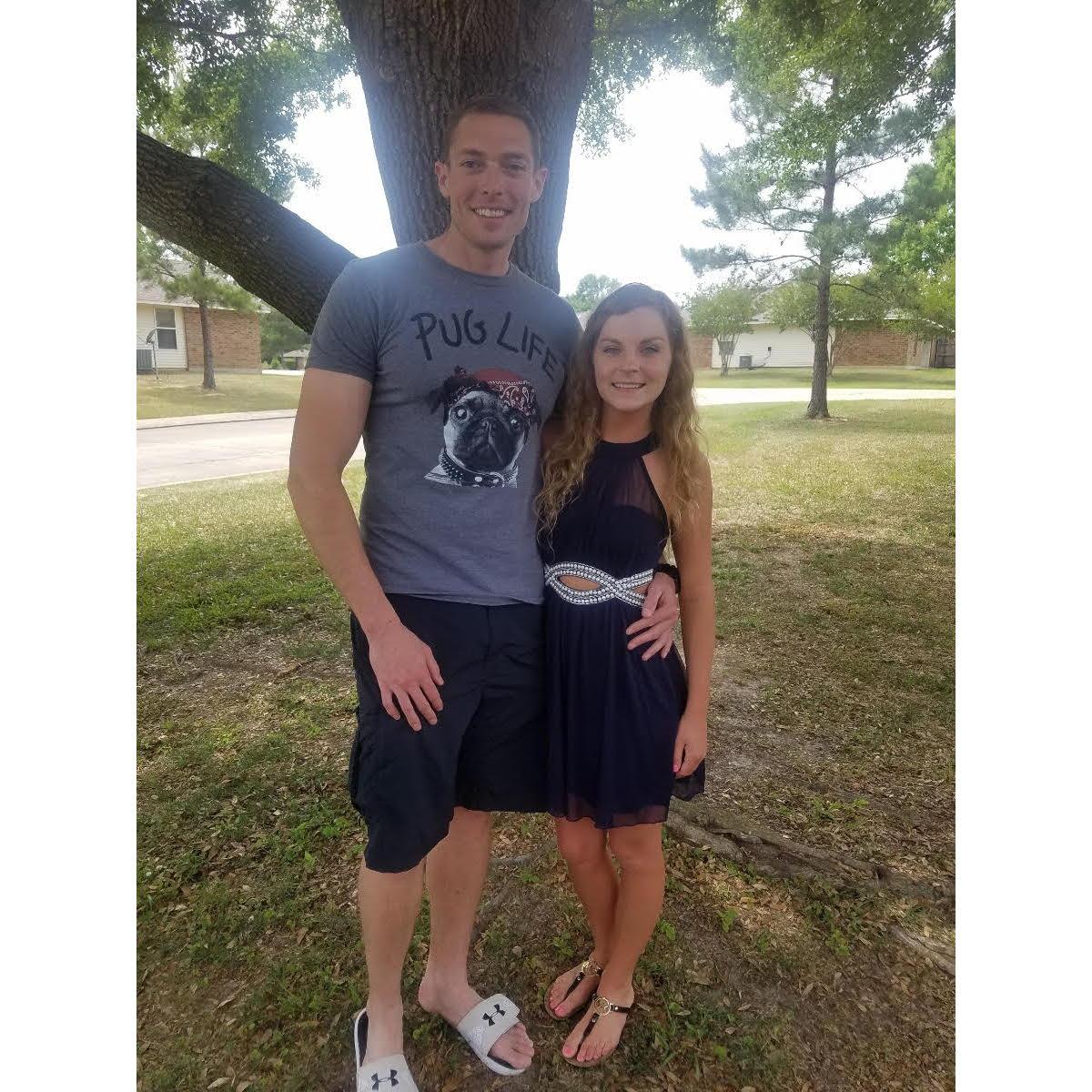 First picture together after coming home from deployment