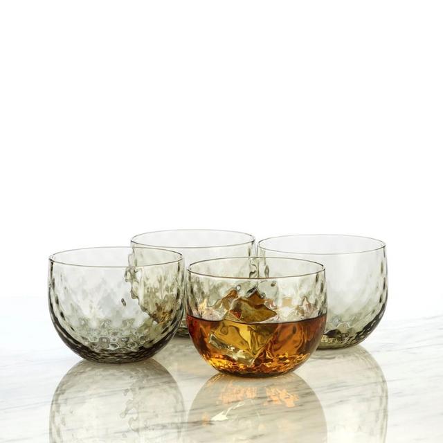 Low Ball Glasses in Antique Gray