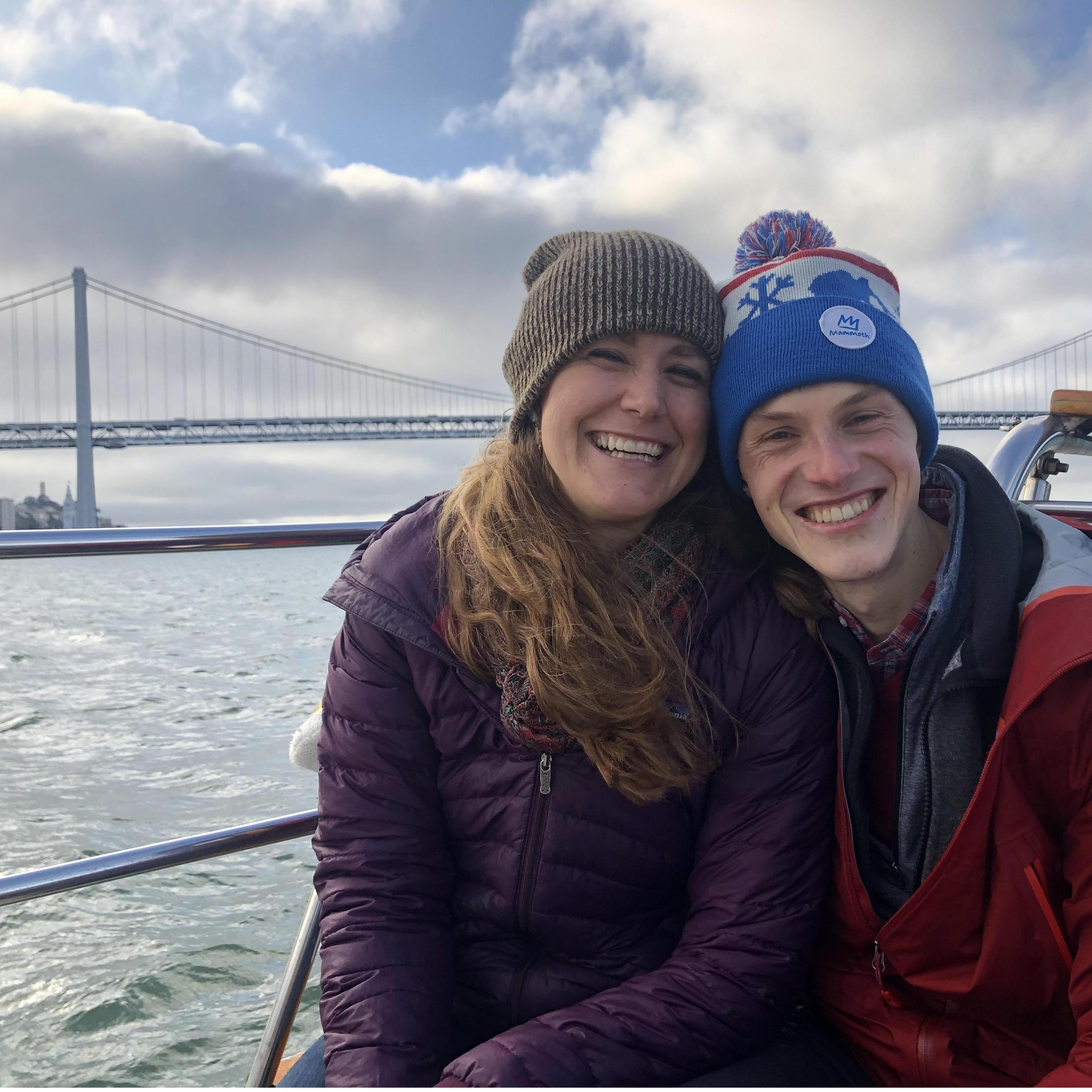 My birthday on a boat in McCovey cove when Henry first met my parents. Freeezing over Memorial Day weekend in San Francisco
