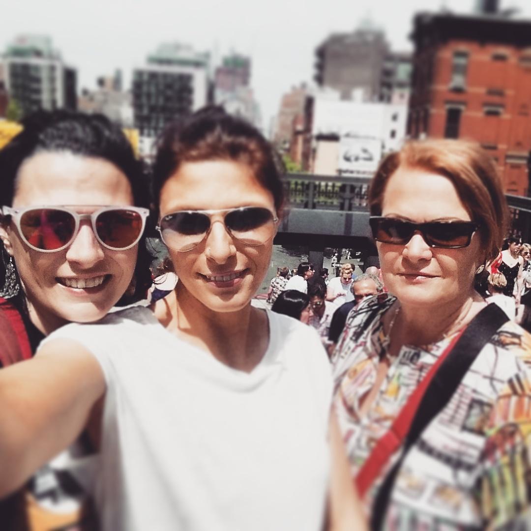 When my mom and sister came to USA to visit me