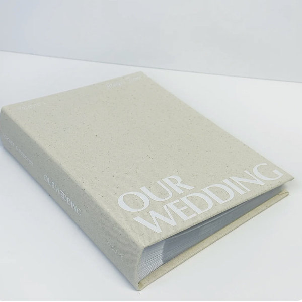 Wedding Photo Album in classic linen