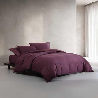 Linear Circuit Cotton Jacquard 3-Piece Duvet Set