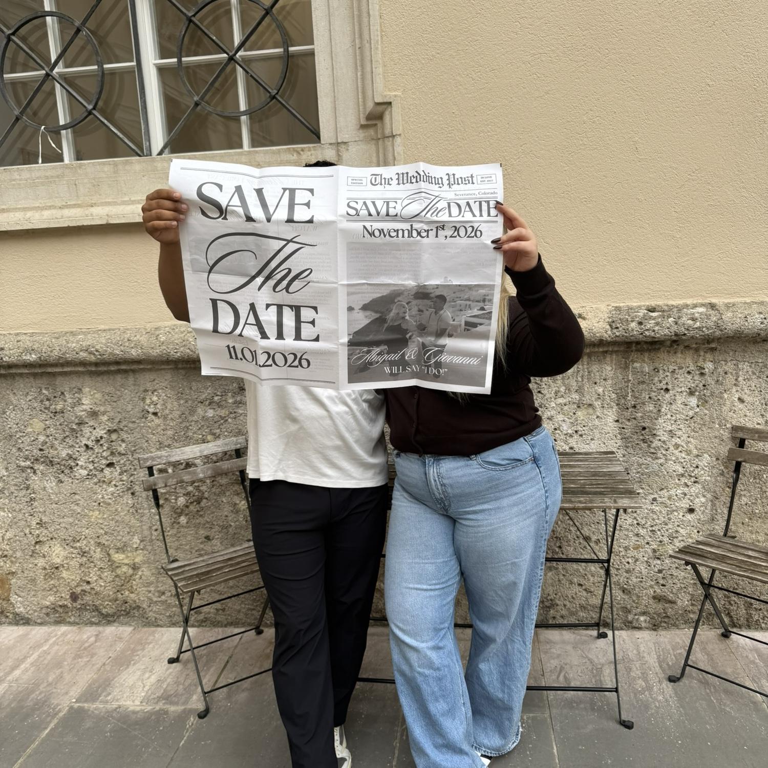 our Save-the-Date photos in Salzberg, Austria