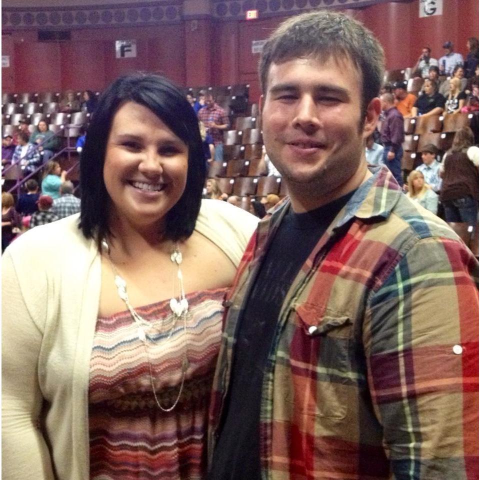 Our first concert together - Jason Aldean and Luke Bryan performed in Fort Scott, Erica's hometown.