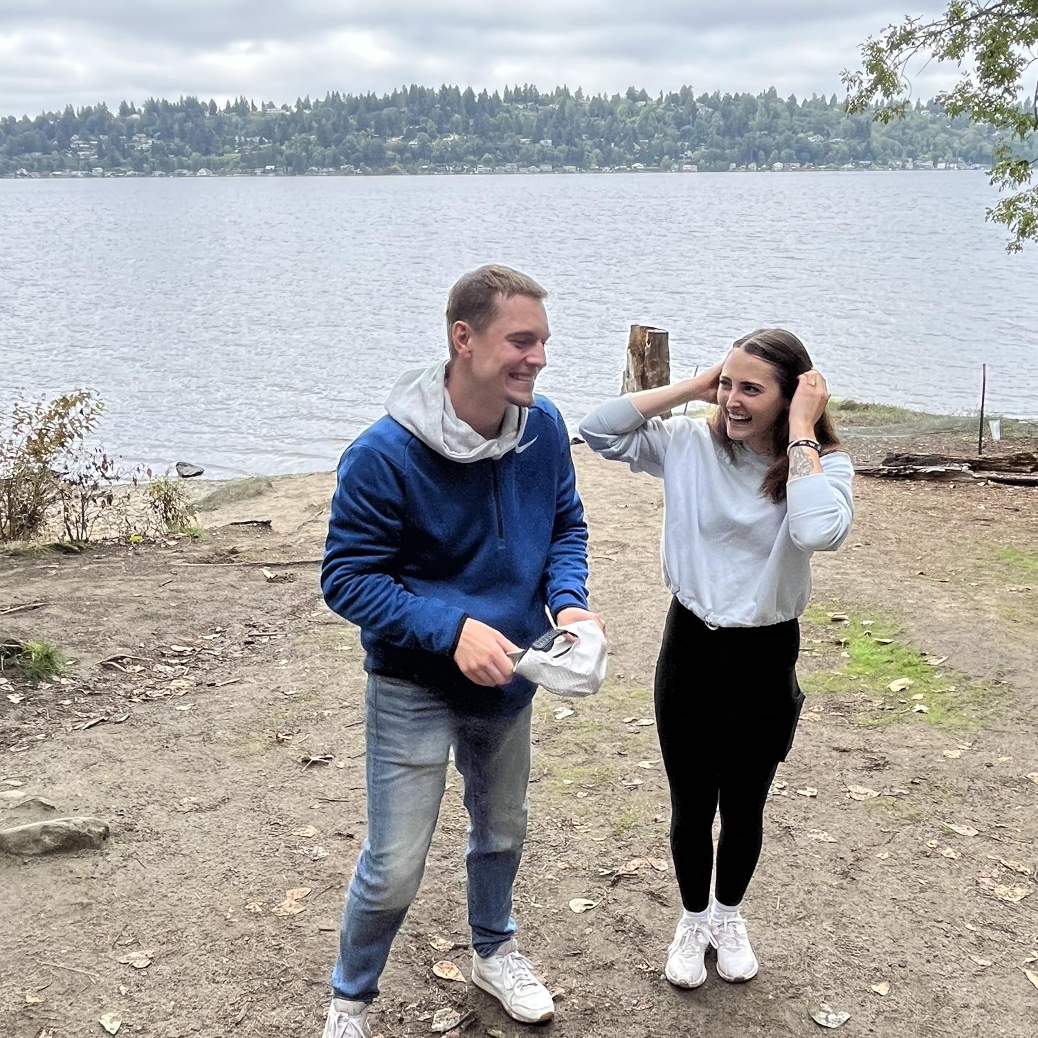 The moments after his proposal