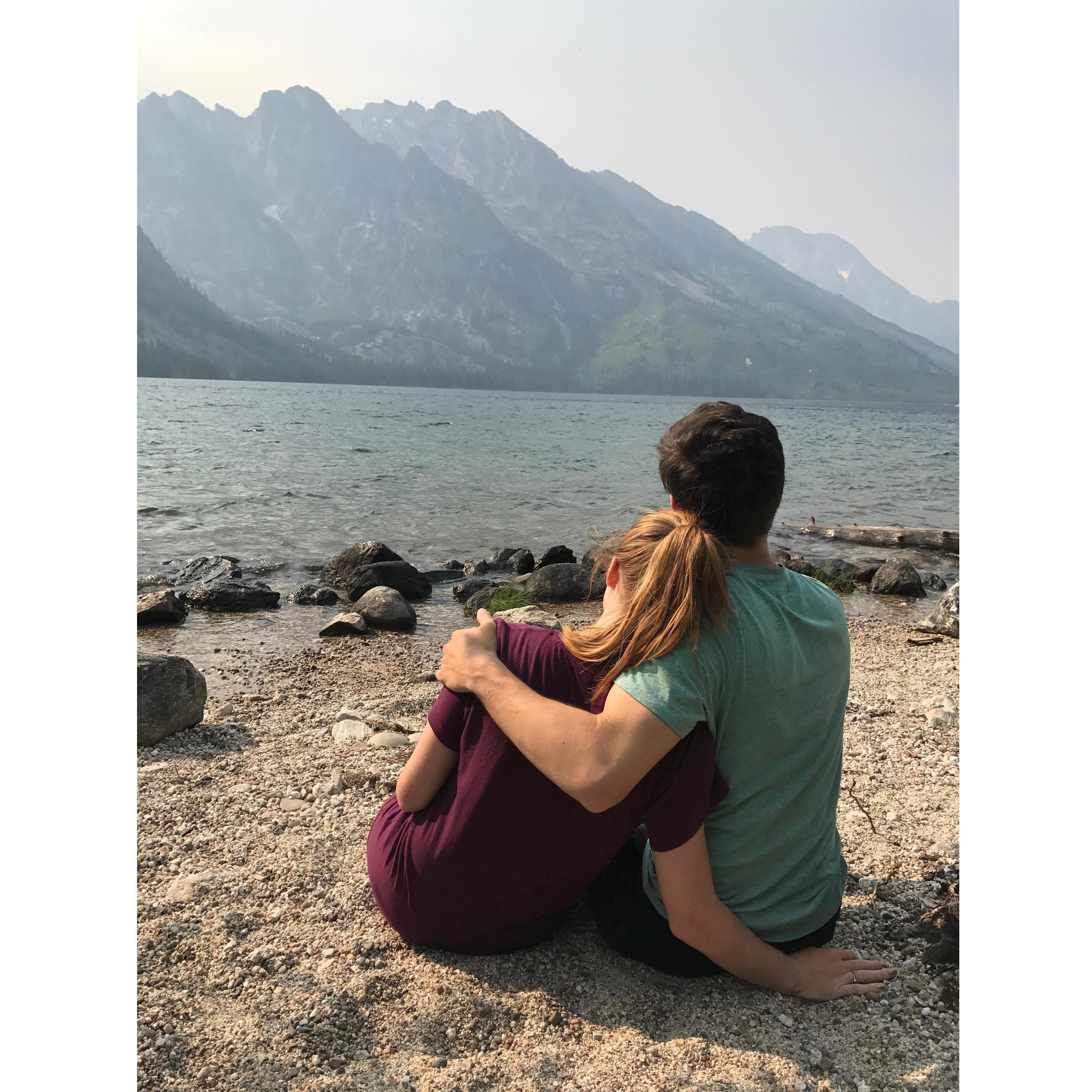 we drove across the country together when we moved from the west coast to the east coast. Grand Teton National Park was one of our favorite stops