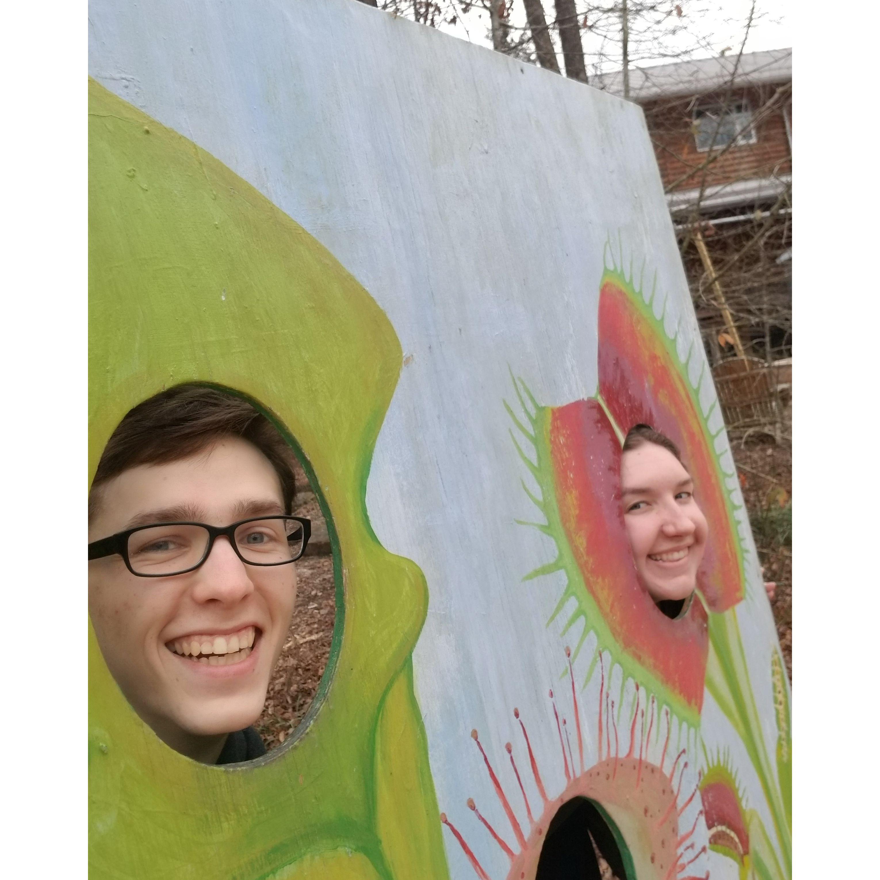 We always have fun exploring botanical gardens!
