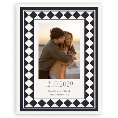 Ebony, Black Wedding Digital Save the Date - Luca Photo