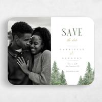 White Wedding Save the Date - Balsam Photo