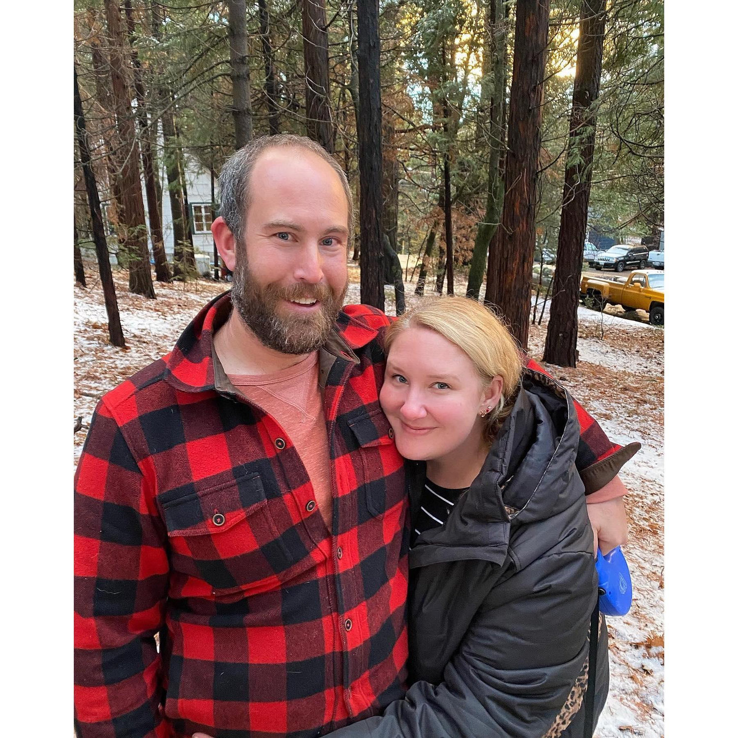 Enjoying snow in Lake Arrowhead