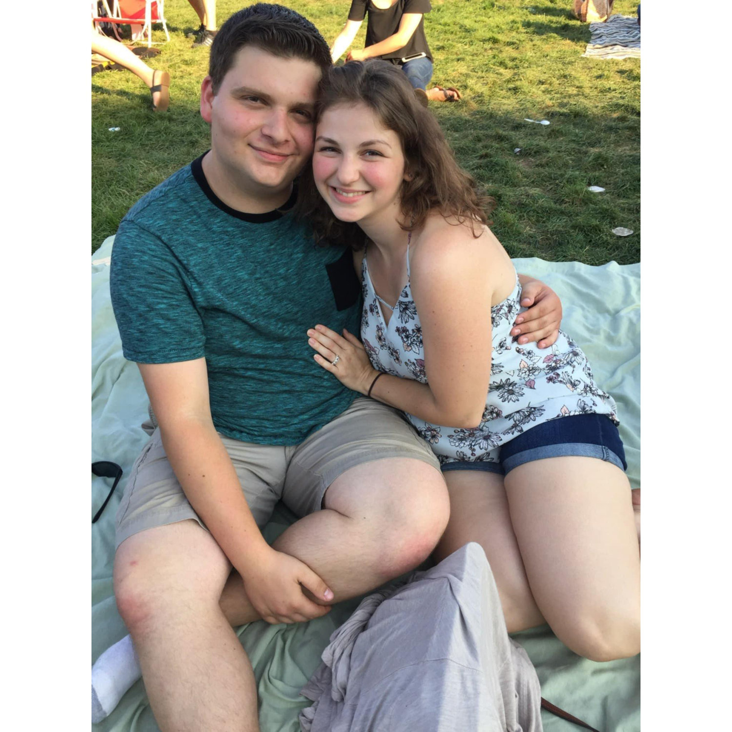 Brad and Christina seeing John Mayer at Hartford's Xfinity Theater.