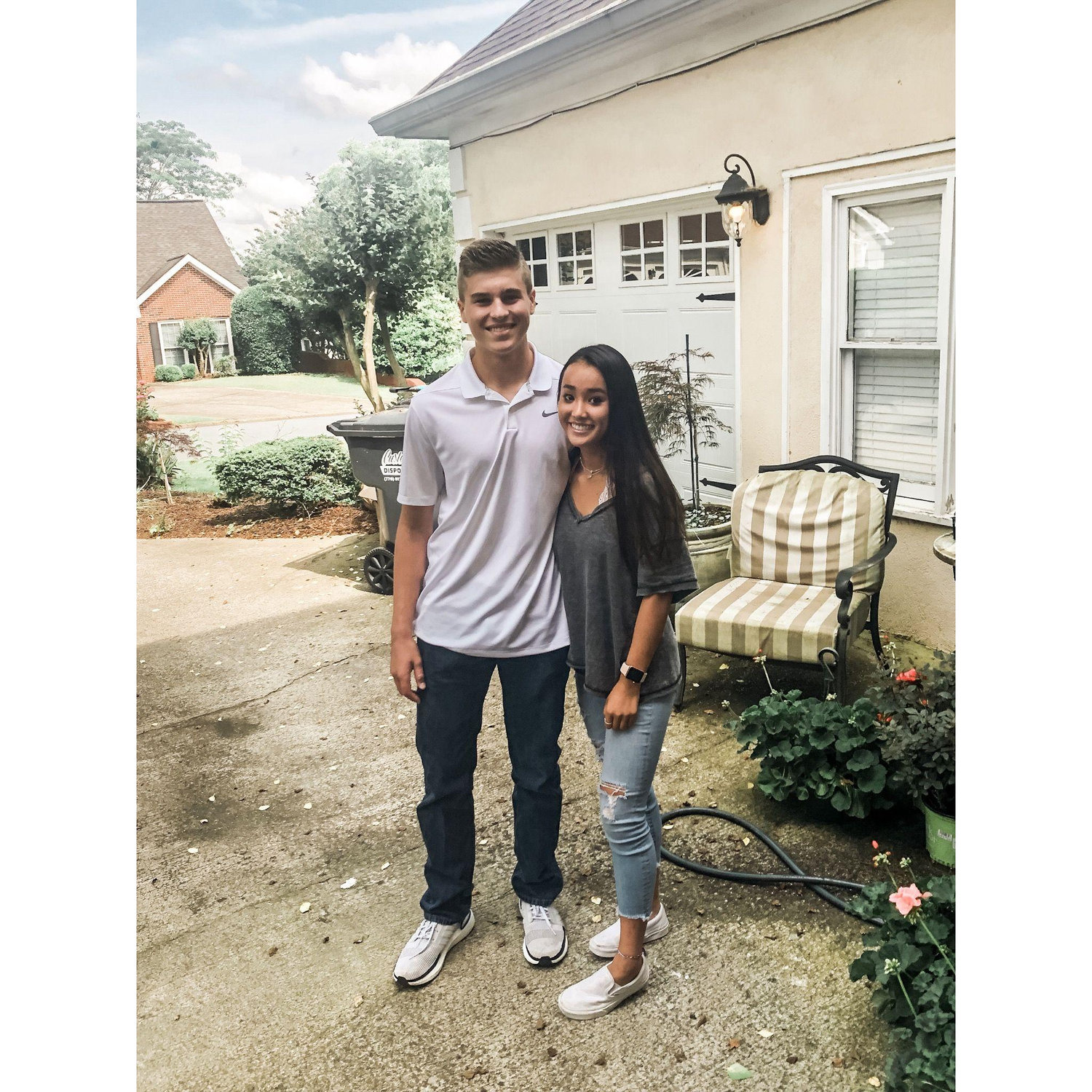 Our very first time meeting/ first date.