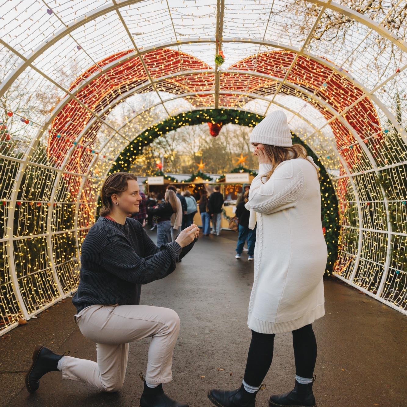 Proposal at the Seattle Christmas Market!