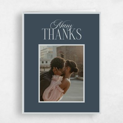 Navy Blue Wedding Thank You - Ford Photo
