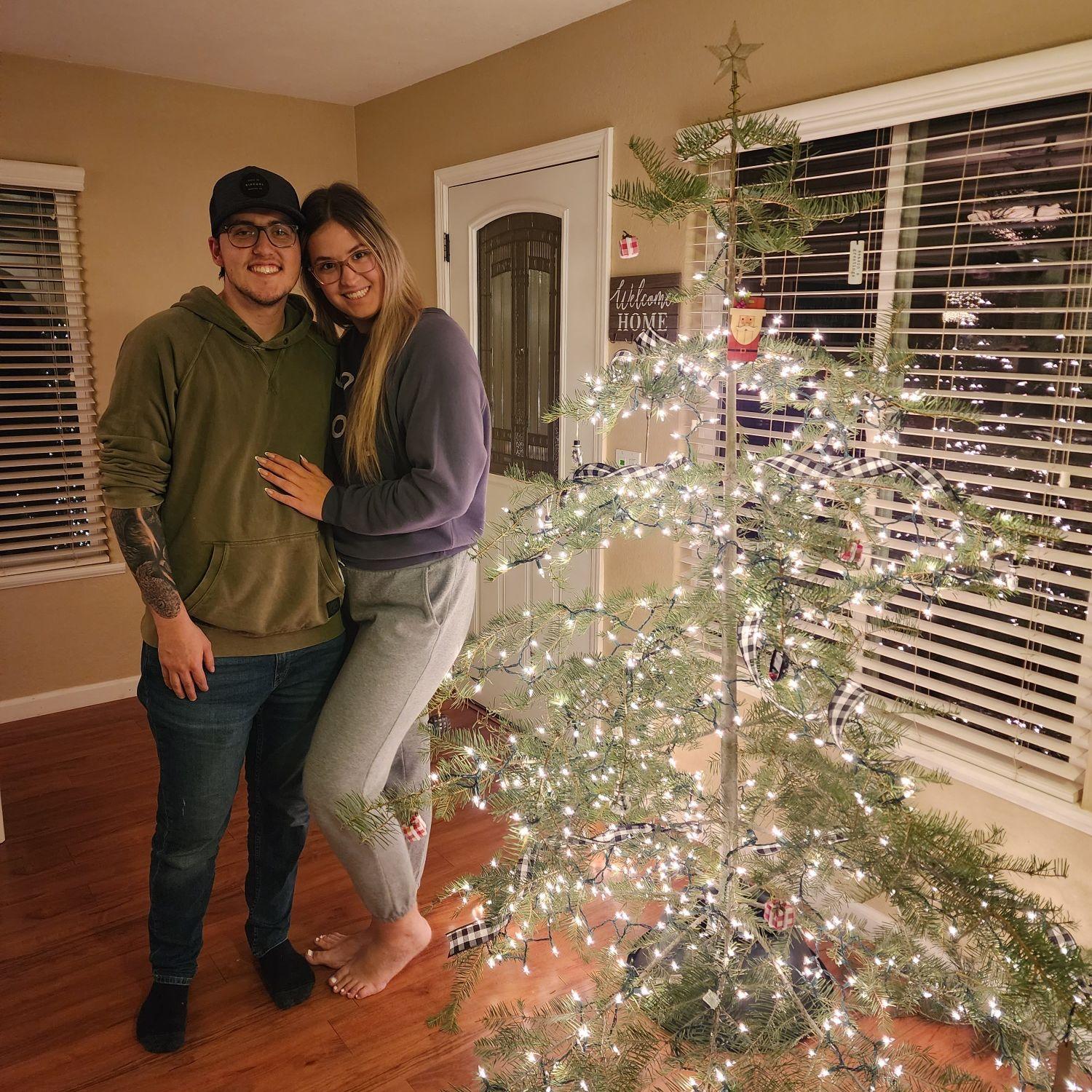 Our first Christmas in our home together. December 2022