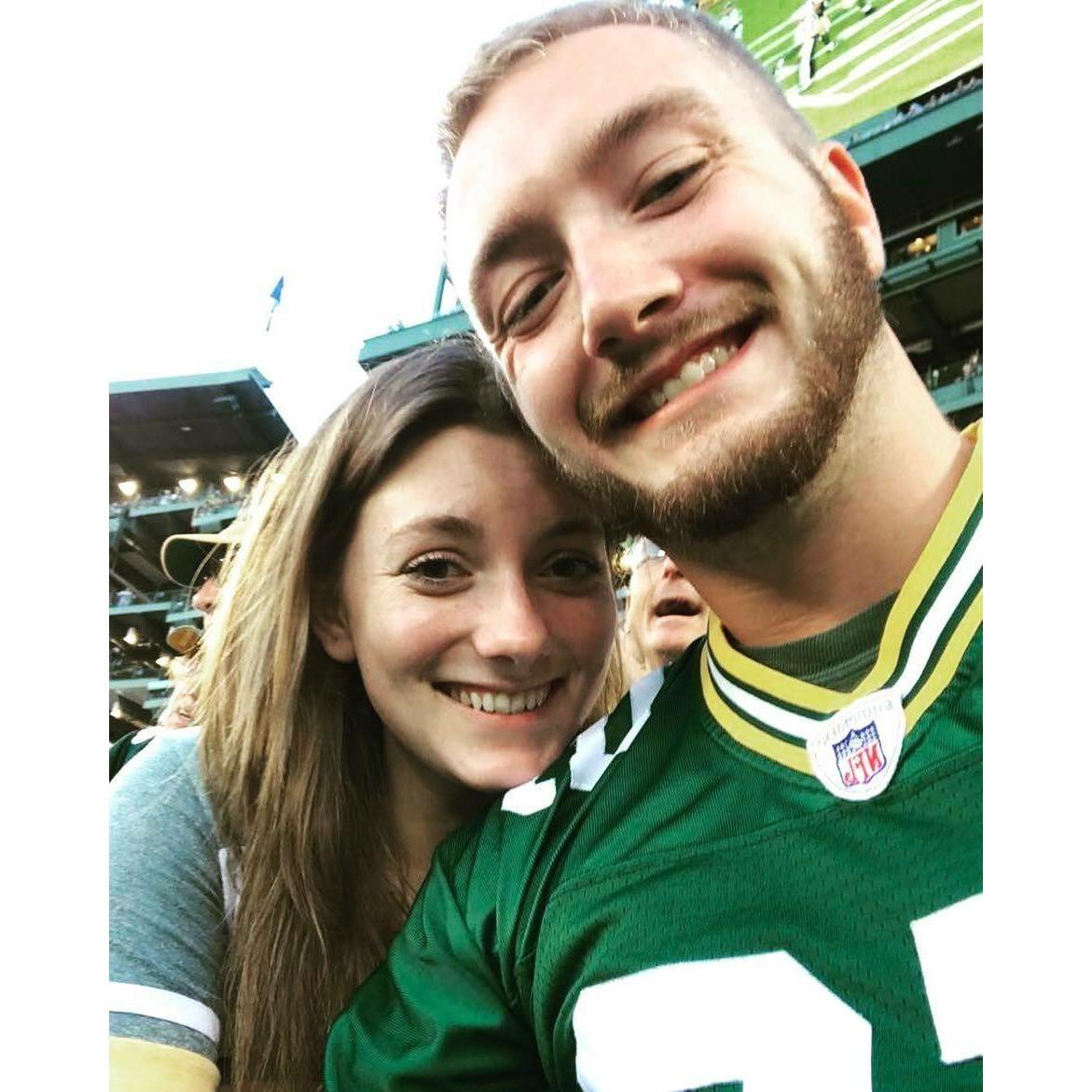 Our first Packer's Game together