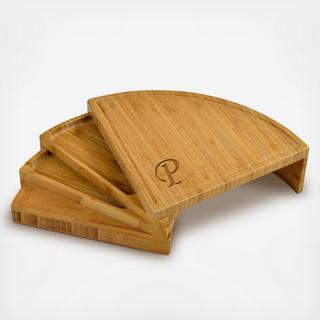 Monogrammed Vienna Bamboo Serving Set