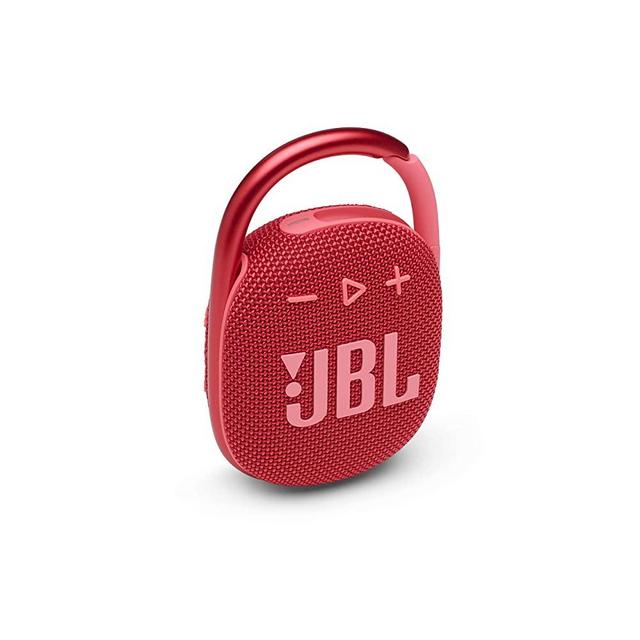 JBL Clip 4 - Portable Mini Bluetooth Speaker, Big Audio and Punchy bass, Integrated Carabiner, IP67 Waterproof and dustproof, 10 Hours of Playtime, Speaker for Home, Outdoor and Travel - (Red)