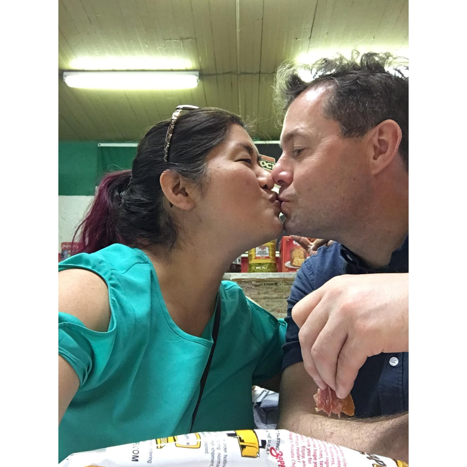No place more romantic than right after eating your first muffuletta in Louisiana