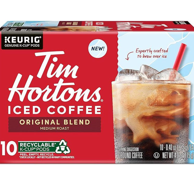 Tim Hortons Original Blend Brew Over Ice KCUPs 10ct