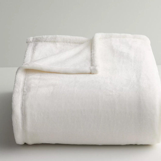 The Big One® Supersoft Plush Bed Blanket - Bright White, FULL/QUEEN