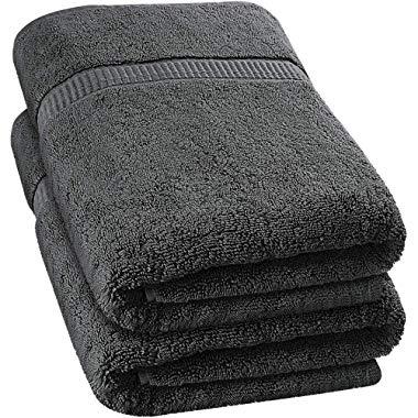 Utopia Towels - 2 Pack Extra Large Bath Towels 35 x 70 inches Bath Sheets, Grey