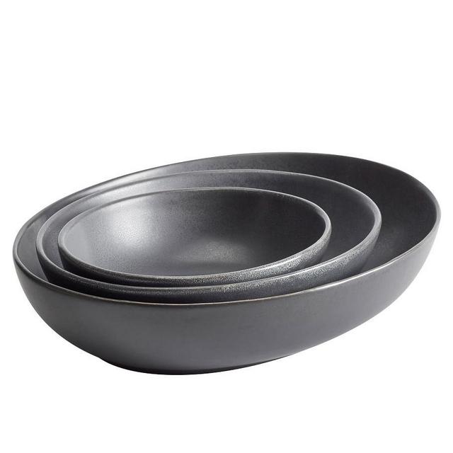 Mason Nesting Bowls, S/3 - Charcoal