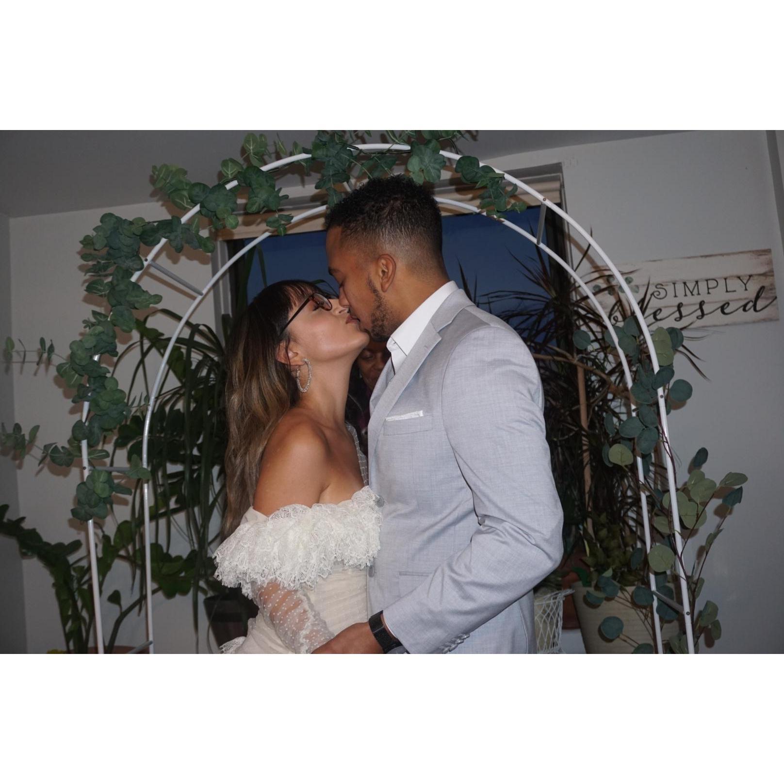 The moment we said "I DO."