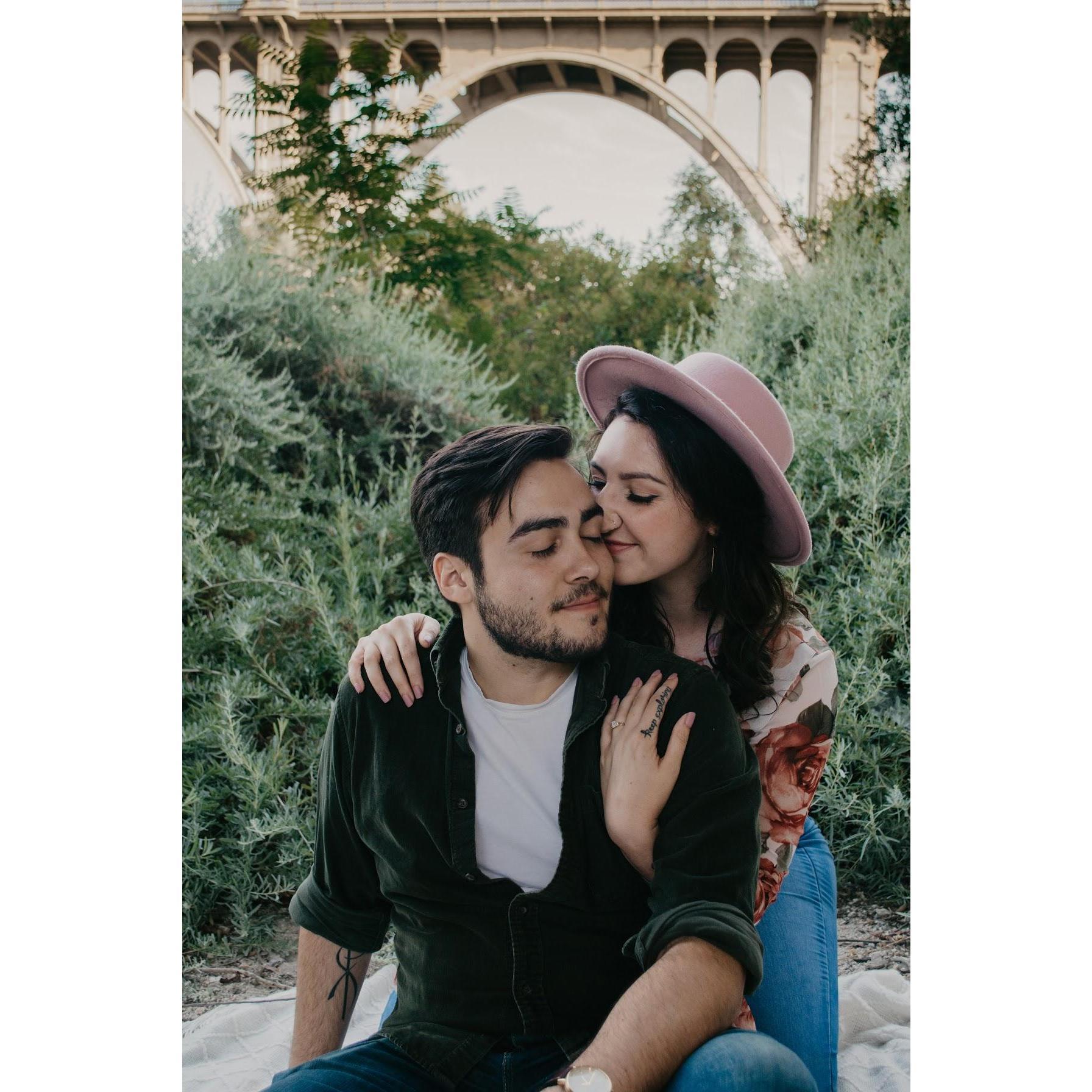 engagement photoshoot, under the 134