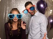 You can always find us on the dance floor or lighting up a photo booth
