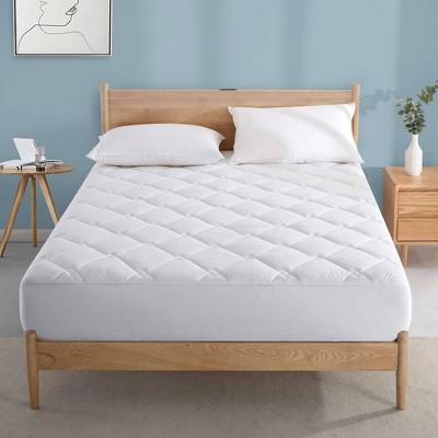 Peace Nest Quilted Down Alternative Mattress Pad White Cotton