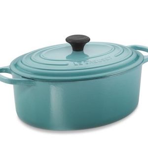 Le Creuset Signature Cast-Iron Oval Dutch Oven, 6 3/4-Qt., Caribbean