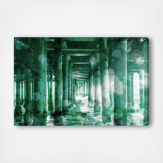 At The Dock Emerald Canvas Art