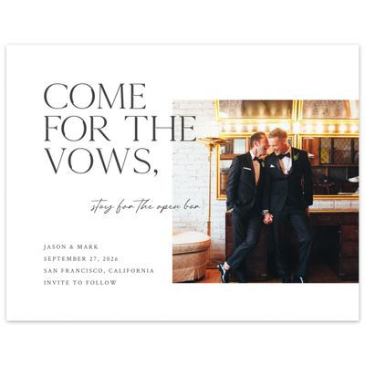 White Spring Wedding Digital Save the Date - Celeste Photo