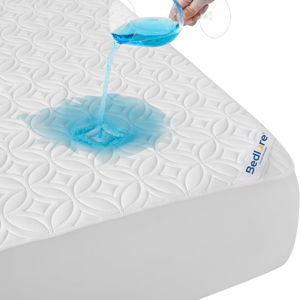 BEDLORE Mattress Protector, Queen Size (White)
