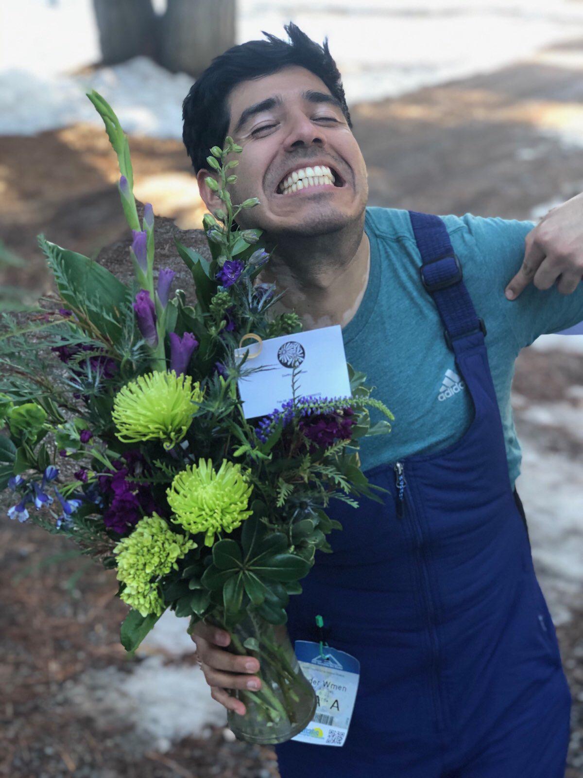 My Lovely lady sent me Flowers