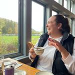 Popovers and Tea at Jordan Pond House Restaurant