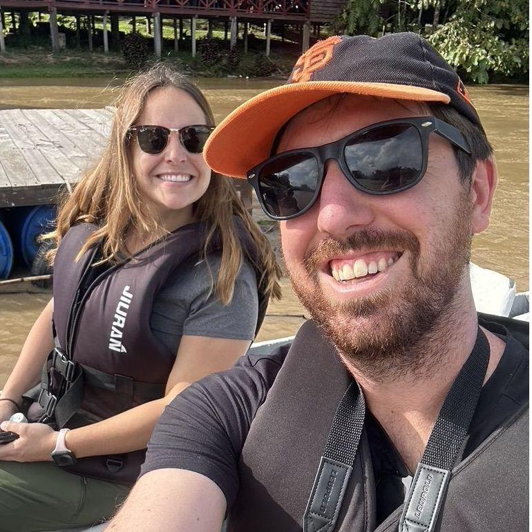 River cruise in Borneo